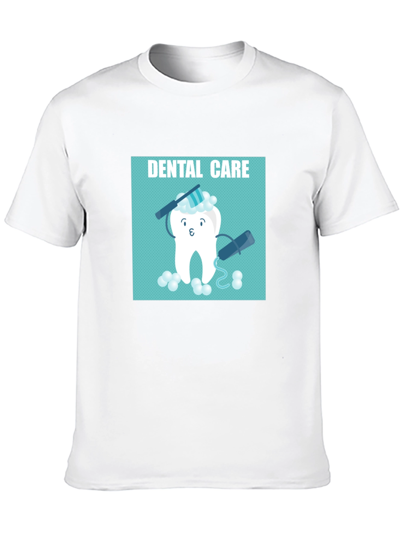 Dental Care Cartoon Graphic T-Shirt