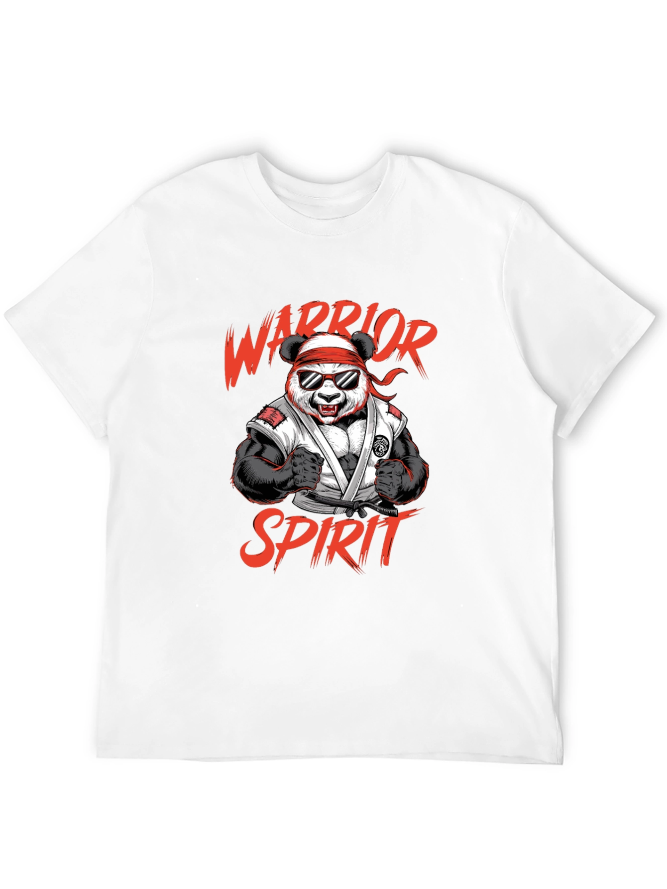 Warrior Panda Spirit Graphic T-Shirt