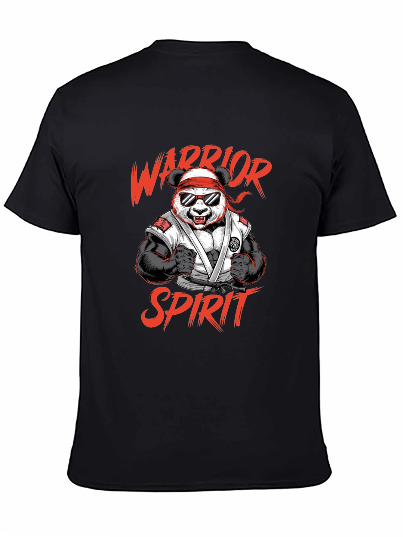 Warrior Panda Spirit Graphic T-Shirt