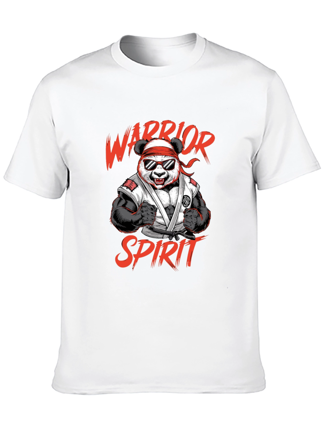 Warrior Panda Spirit Graphic T-Shirt