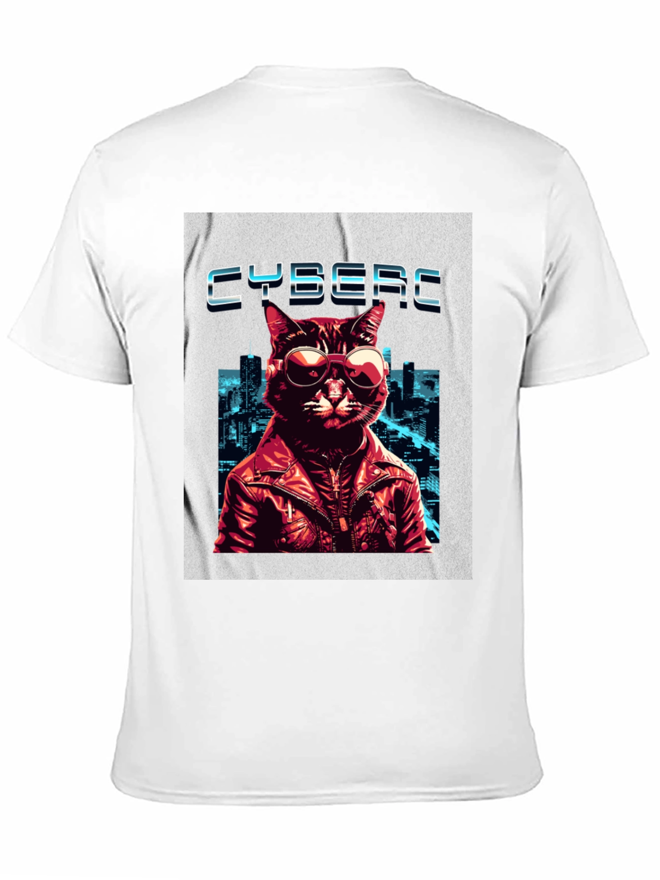 Cybercat T-Shirt - Cool Cat in Shades