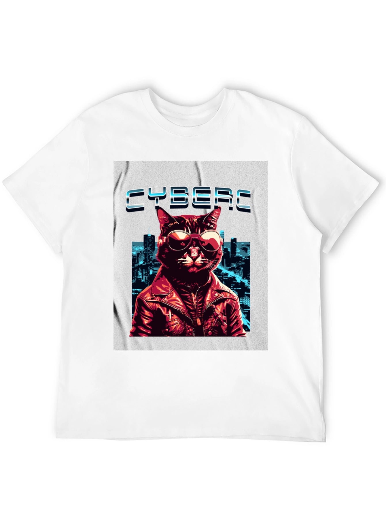 Cybercat T-Shirt - Cool Cat in Shades
