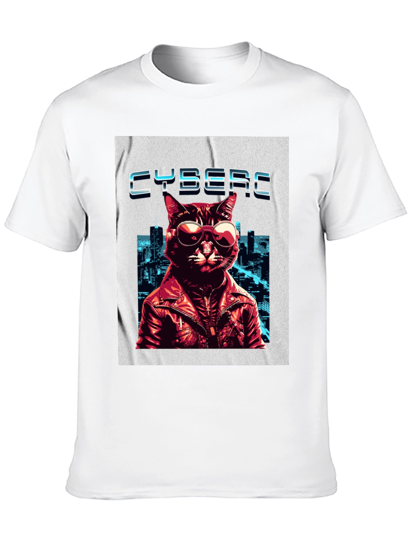 Cybercat T-Shirt - Cool Cat in Shades