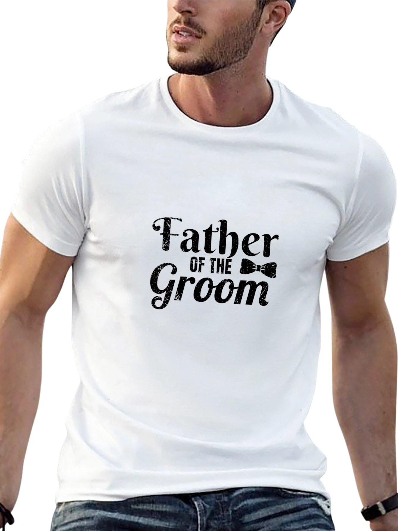 Father of the Groom Black T-Shirt