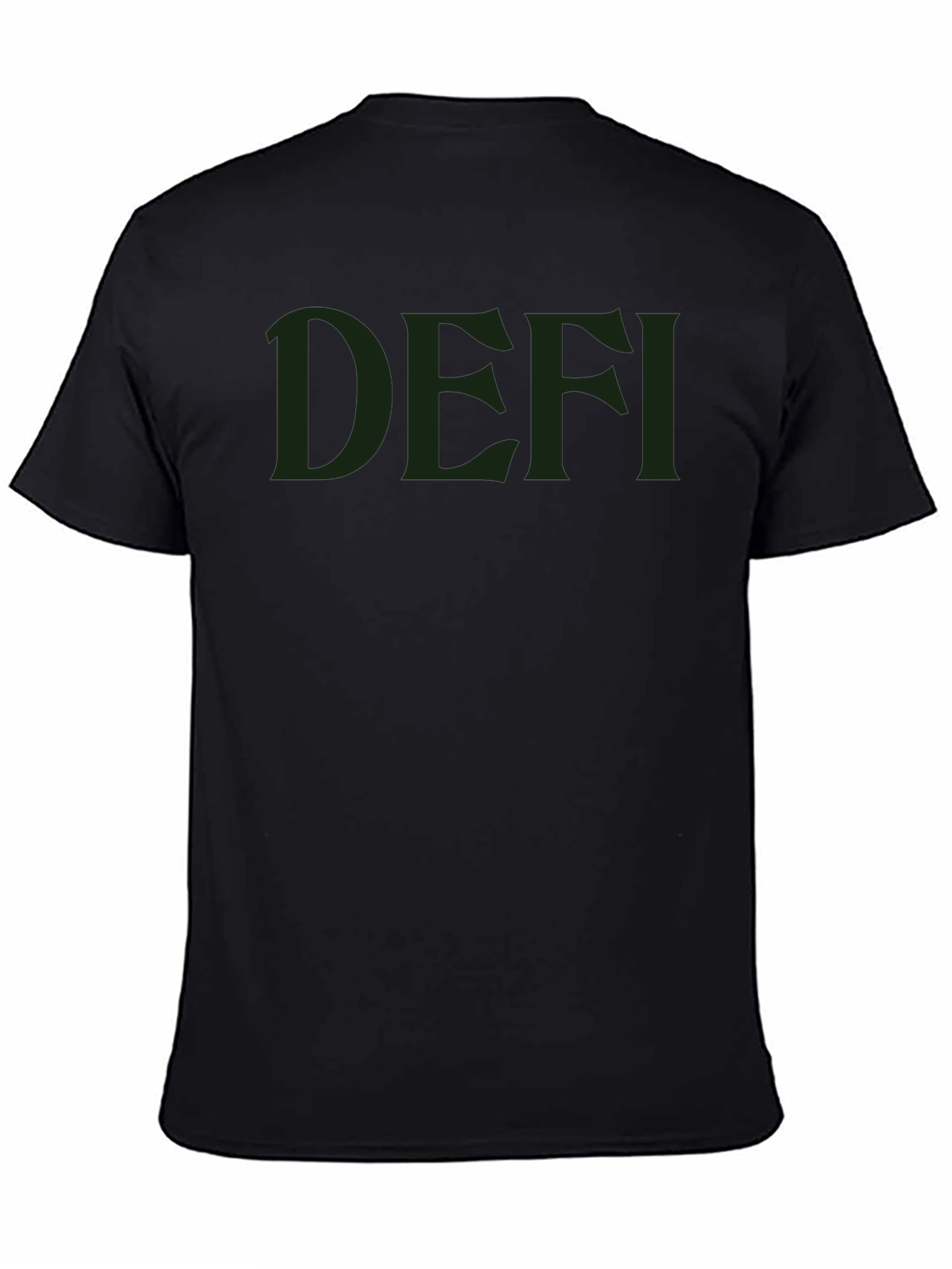 DEFI Black Tee - Modern Style