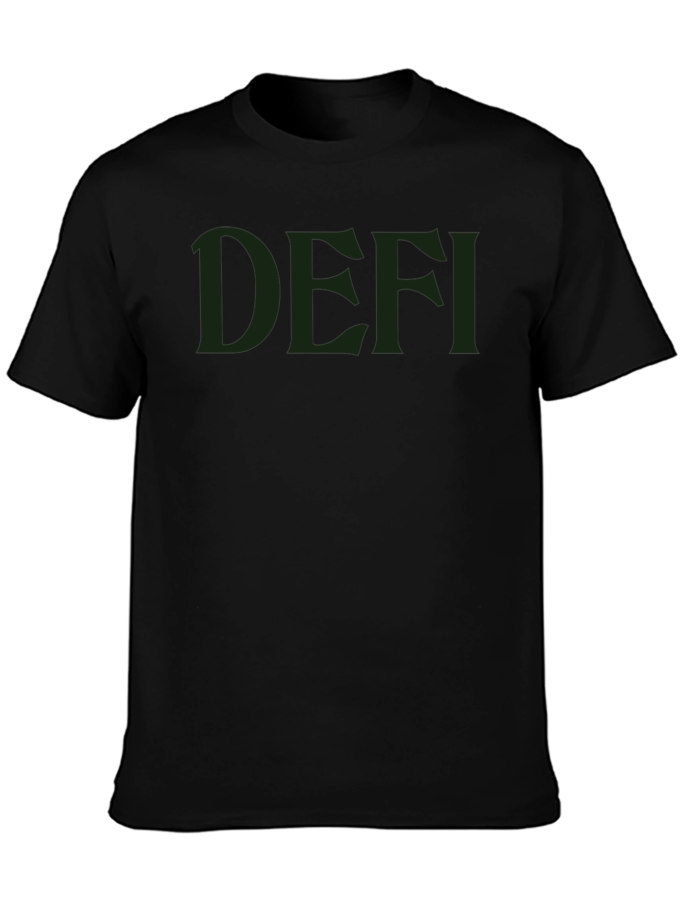 DEFI Black Tee - Modern Style