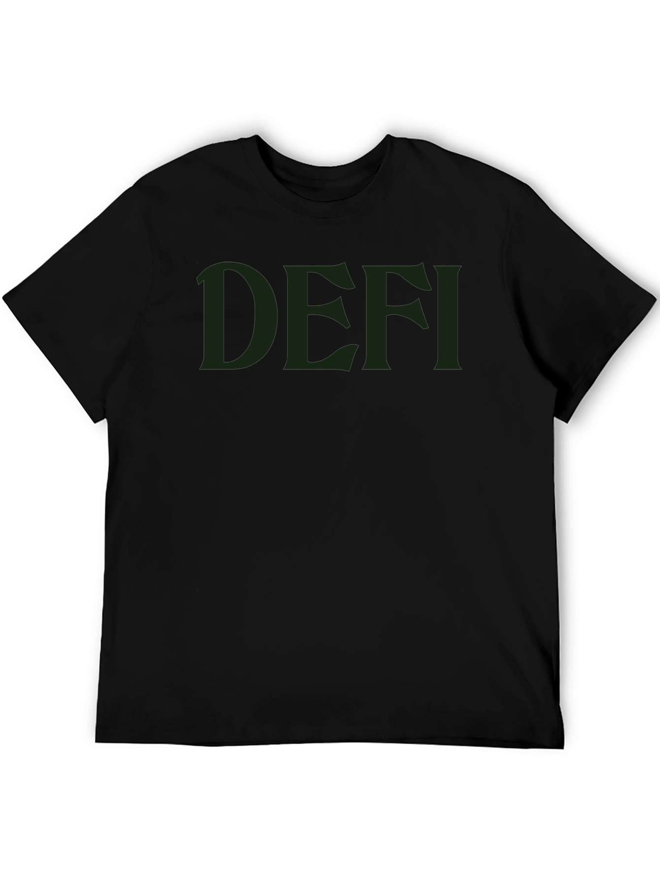 DEFI Black Tee - Modern Style