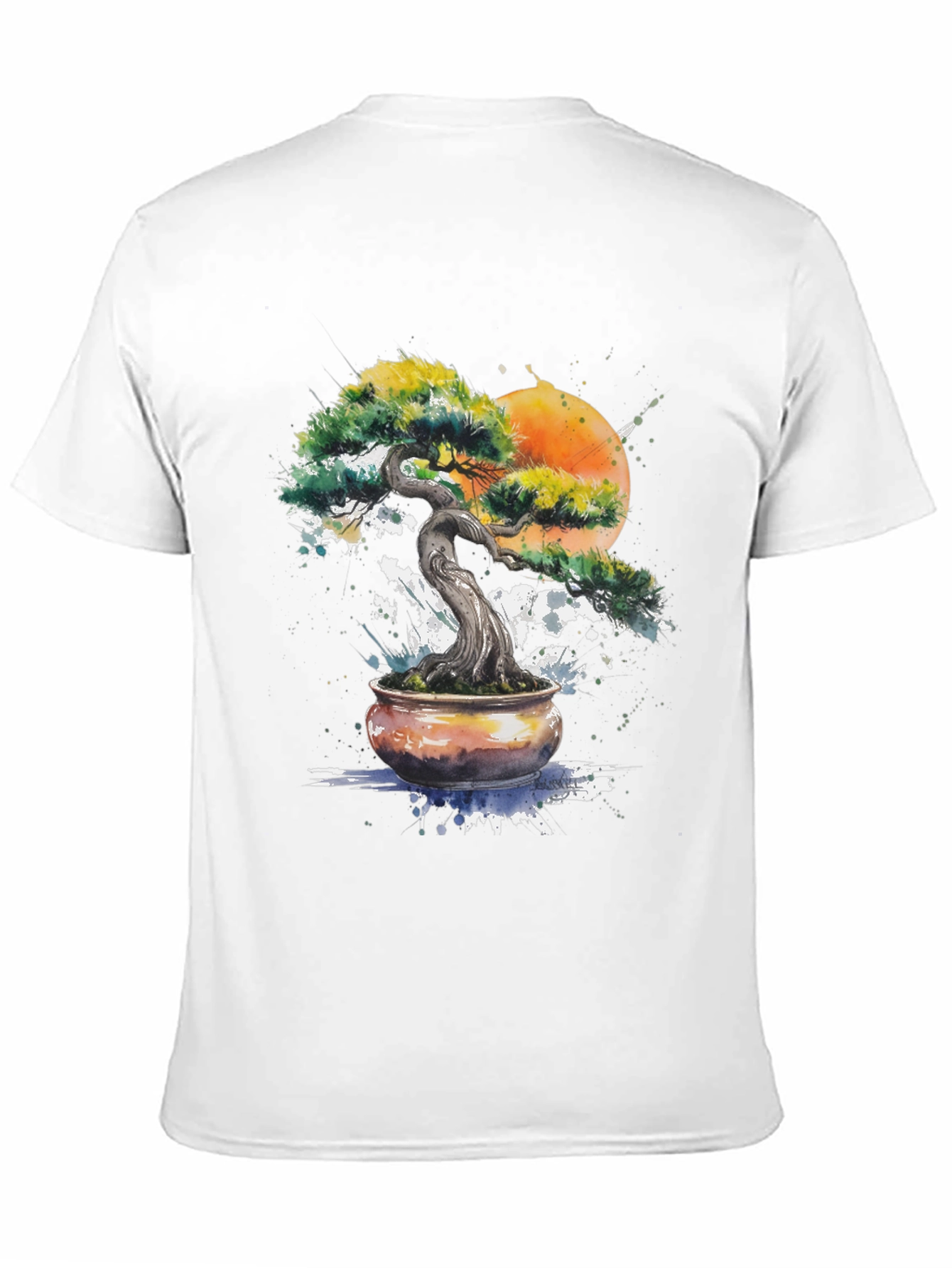 Bonsai Tree Graphic T-Shirt - Nature Inspired Design