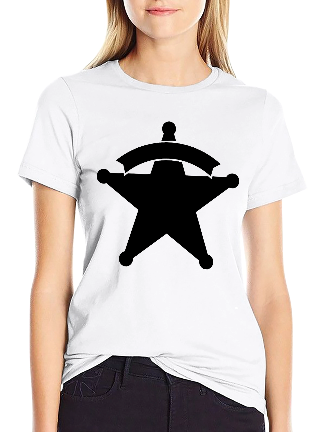 Sheriff Star Graphic Tee - Classic Western Style T-Shirt