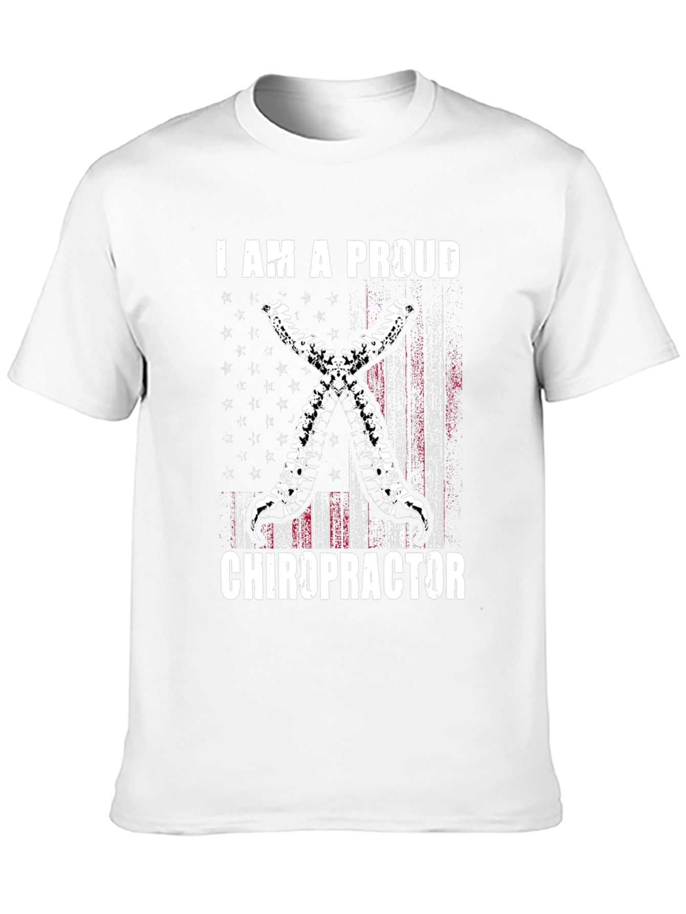 Proud Chiropractor T-Shirt - Spine Design