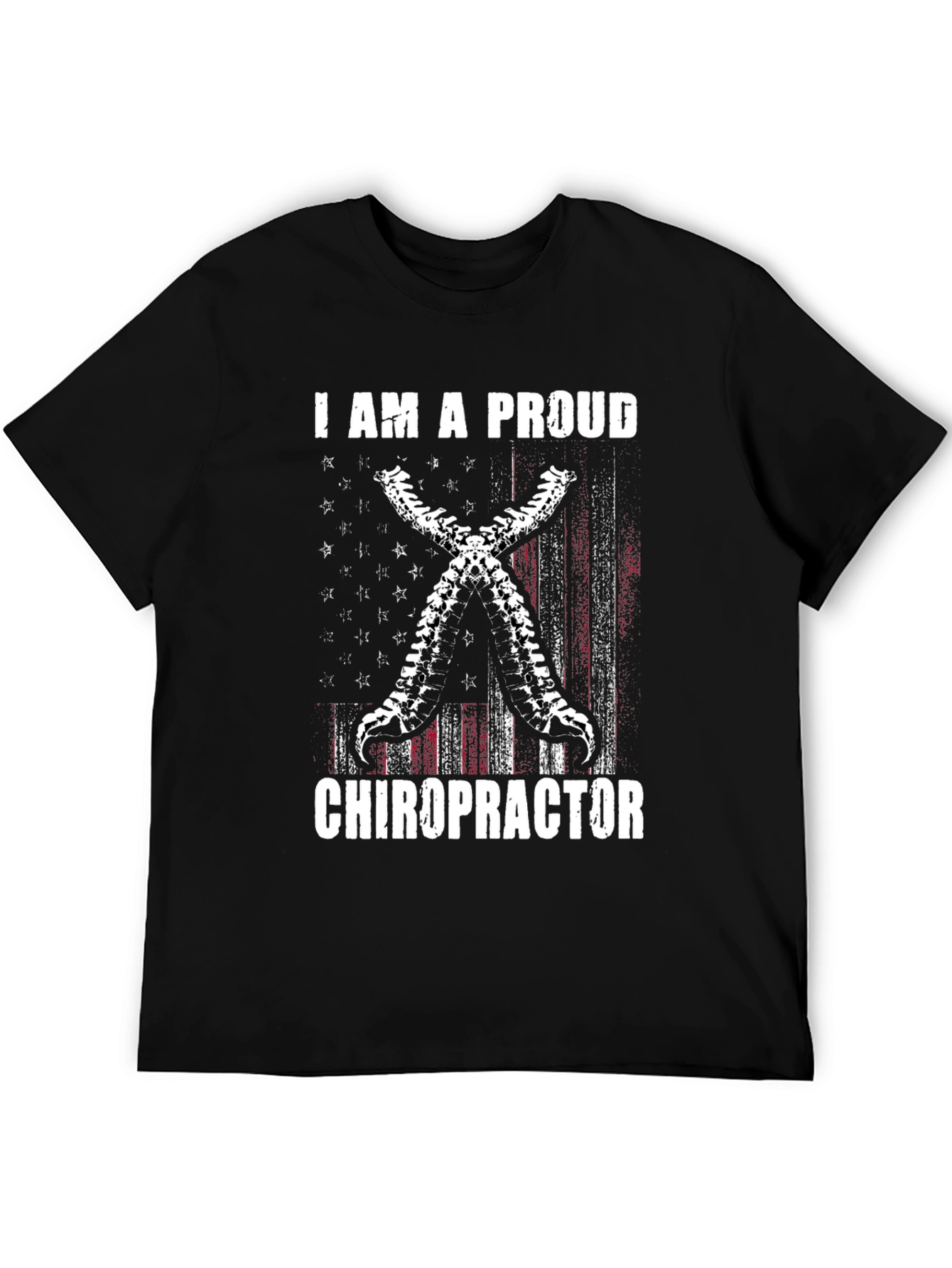 Proud Chiropractor T-Shirt - Spine Design