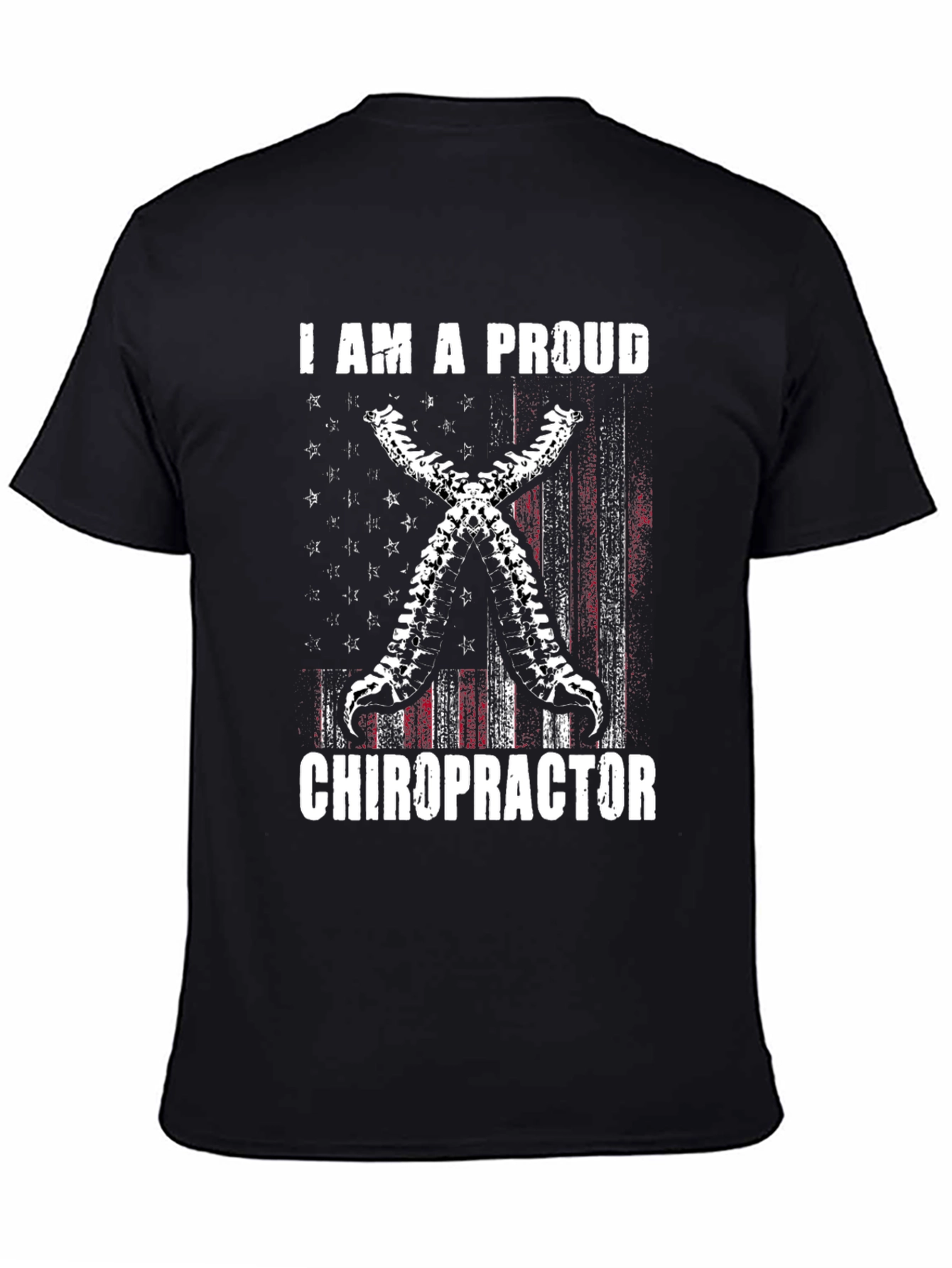 Proud Chiropractor T-Shirt - Spine Design