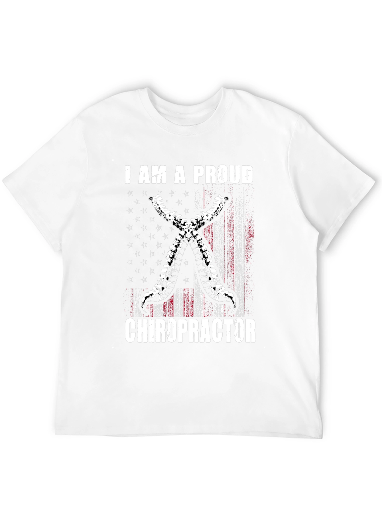 Proud Chiropractor T-Shirt - Spine Design
