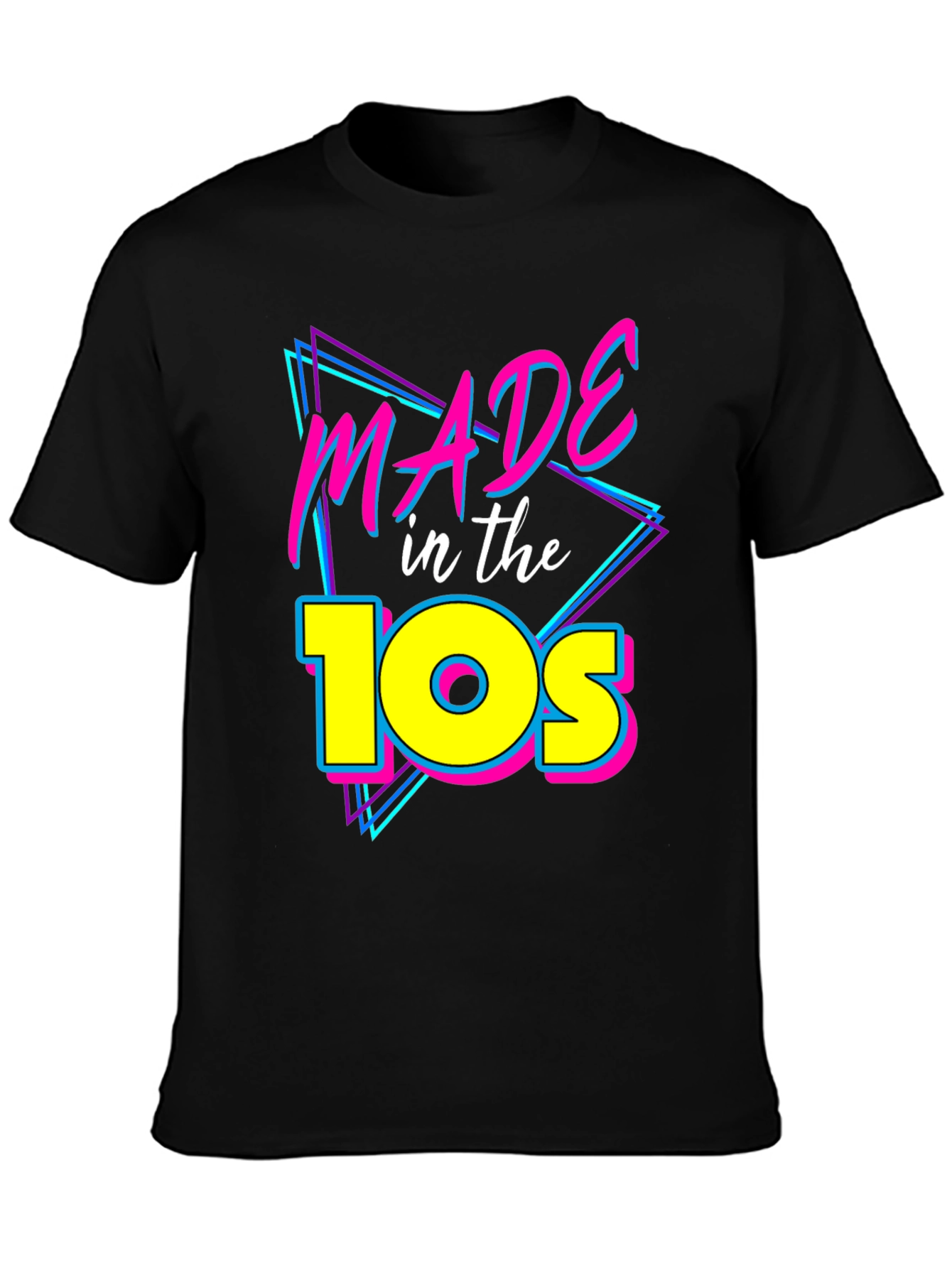Made in the 10s T-Shirt - Retro Neon Style