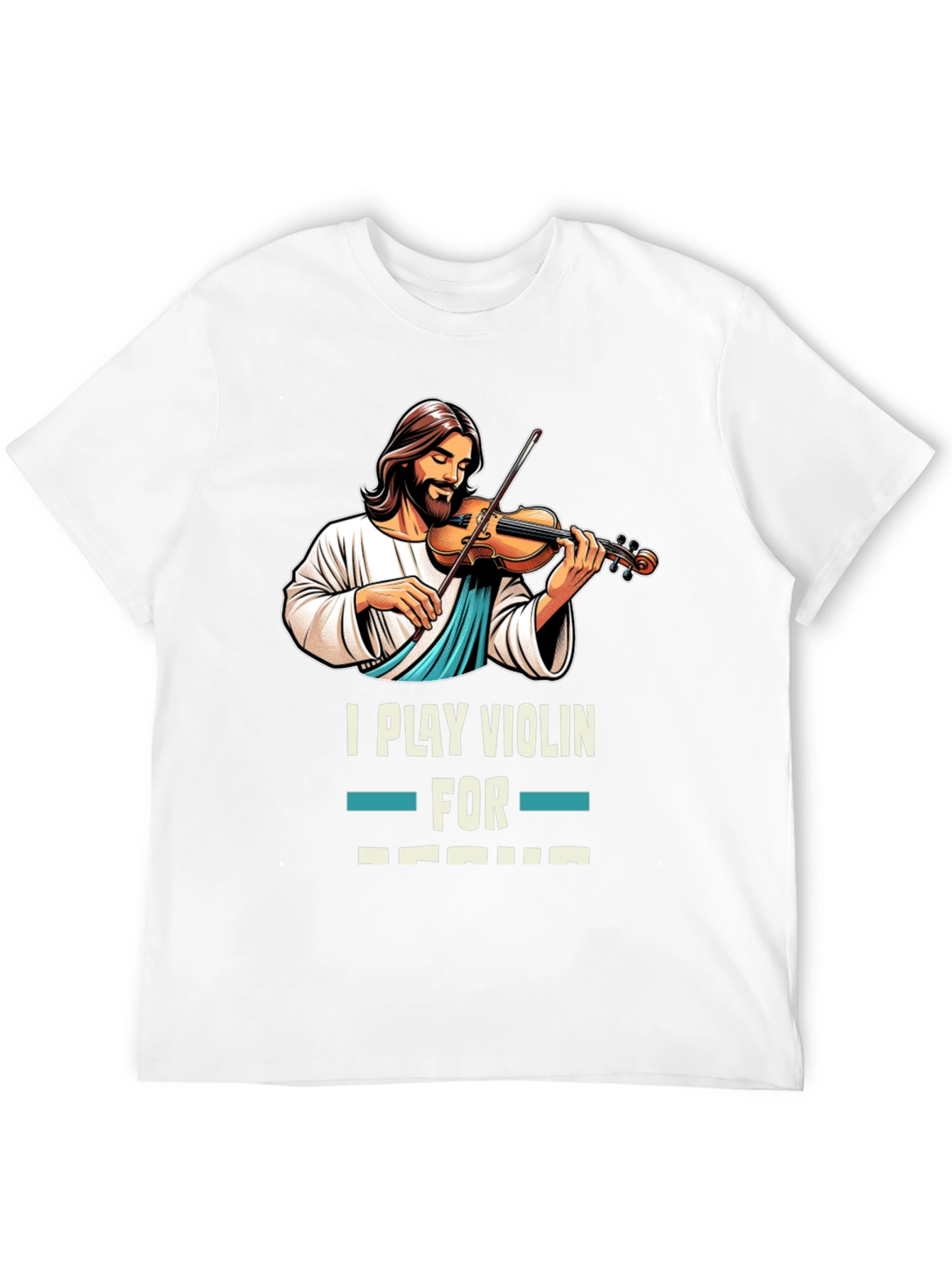 I Play Violin for Jesus T-Shirt Black