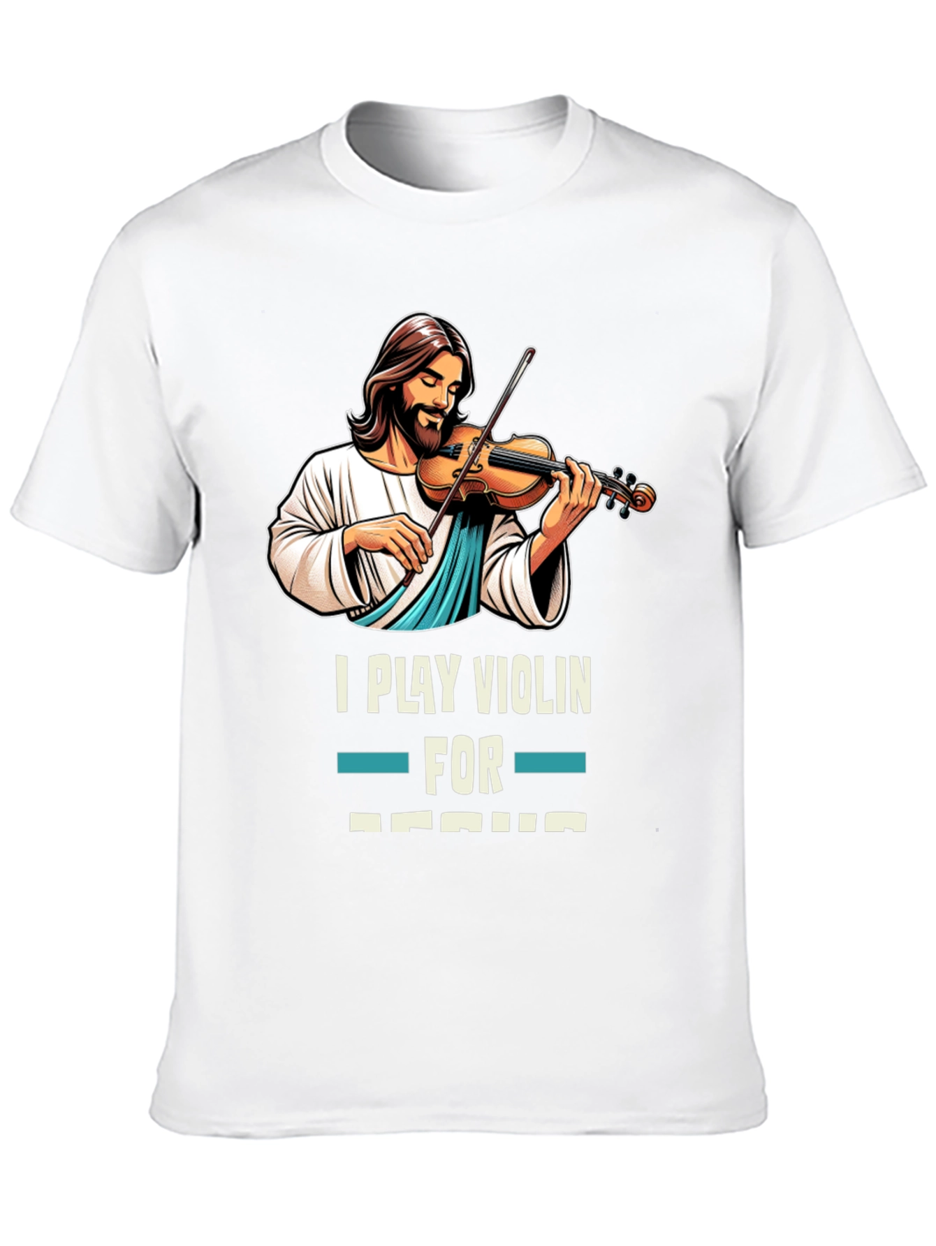 I Play Violin for Jesus T-Shirt Black