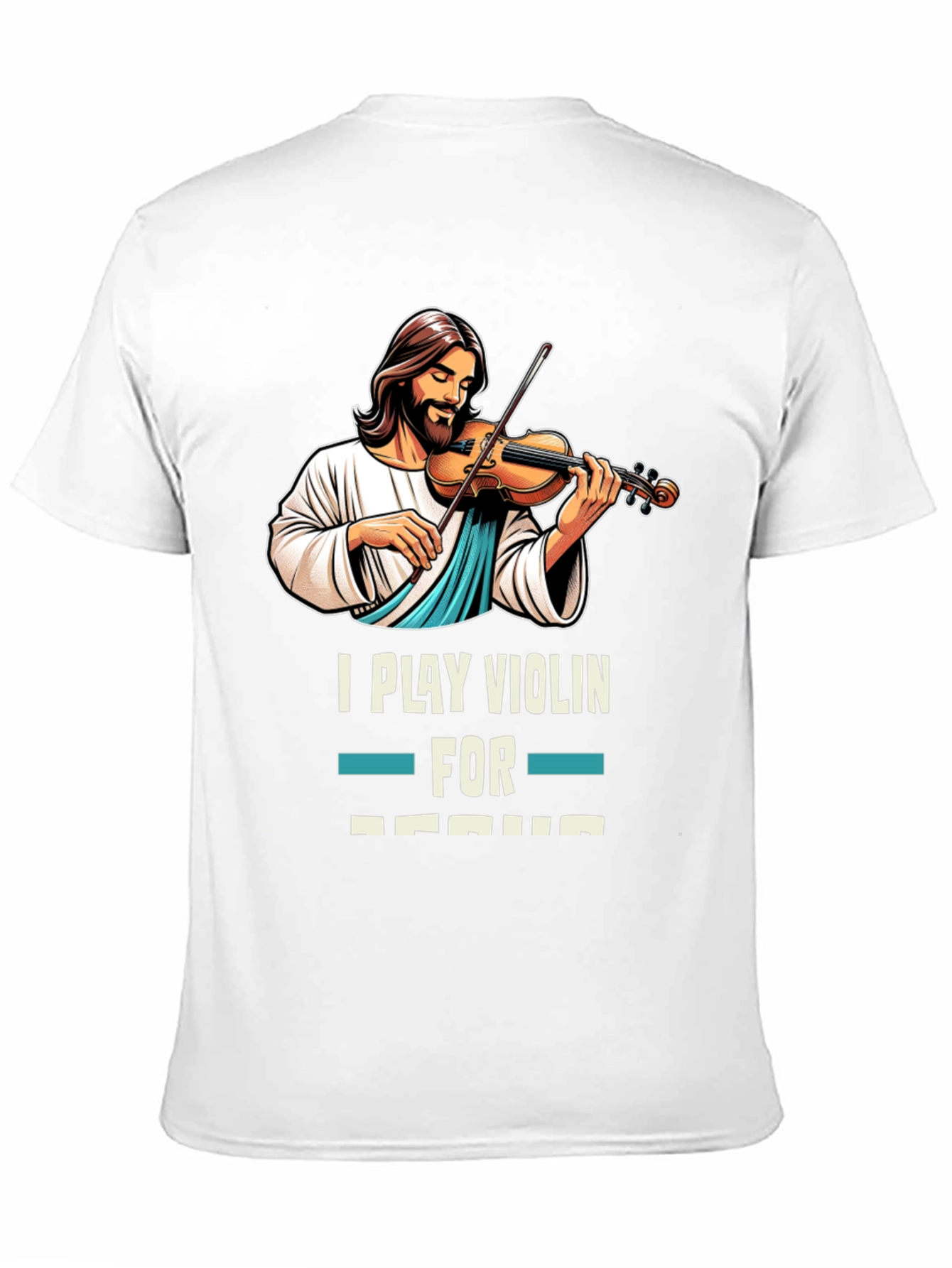 I Play Violin for Jesus T-Shirt Black