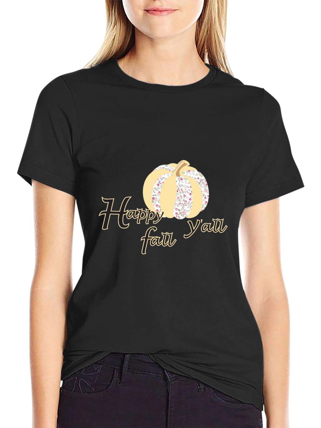 Happy Fall Yall Pumpkin Graphic Tee