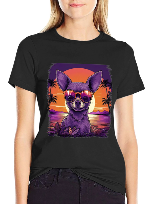 Cool Chihuahua Sunset T-Shirt