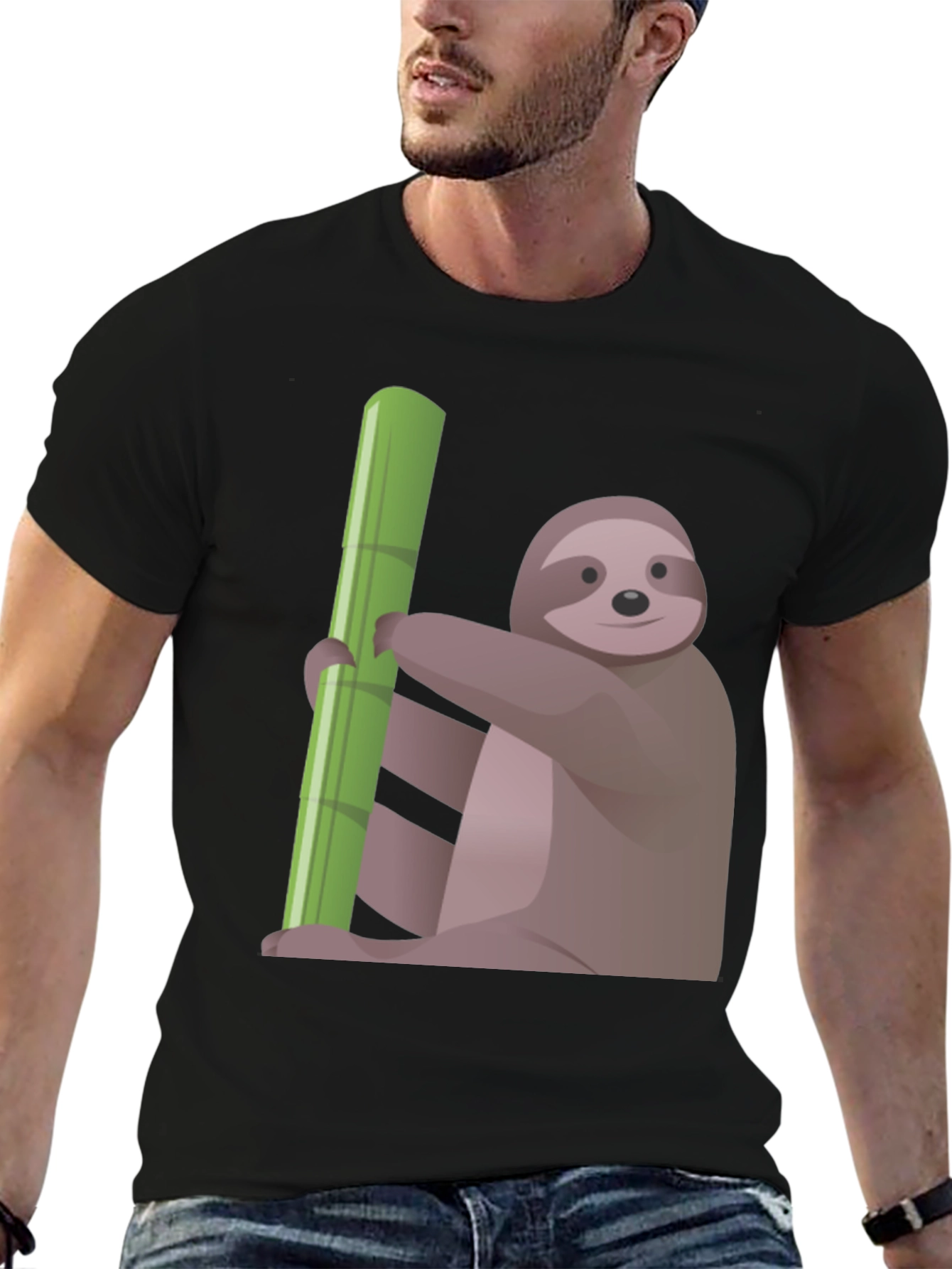 Sloth Bamboo T-Shirt - Relaxed Style