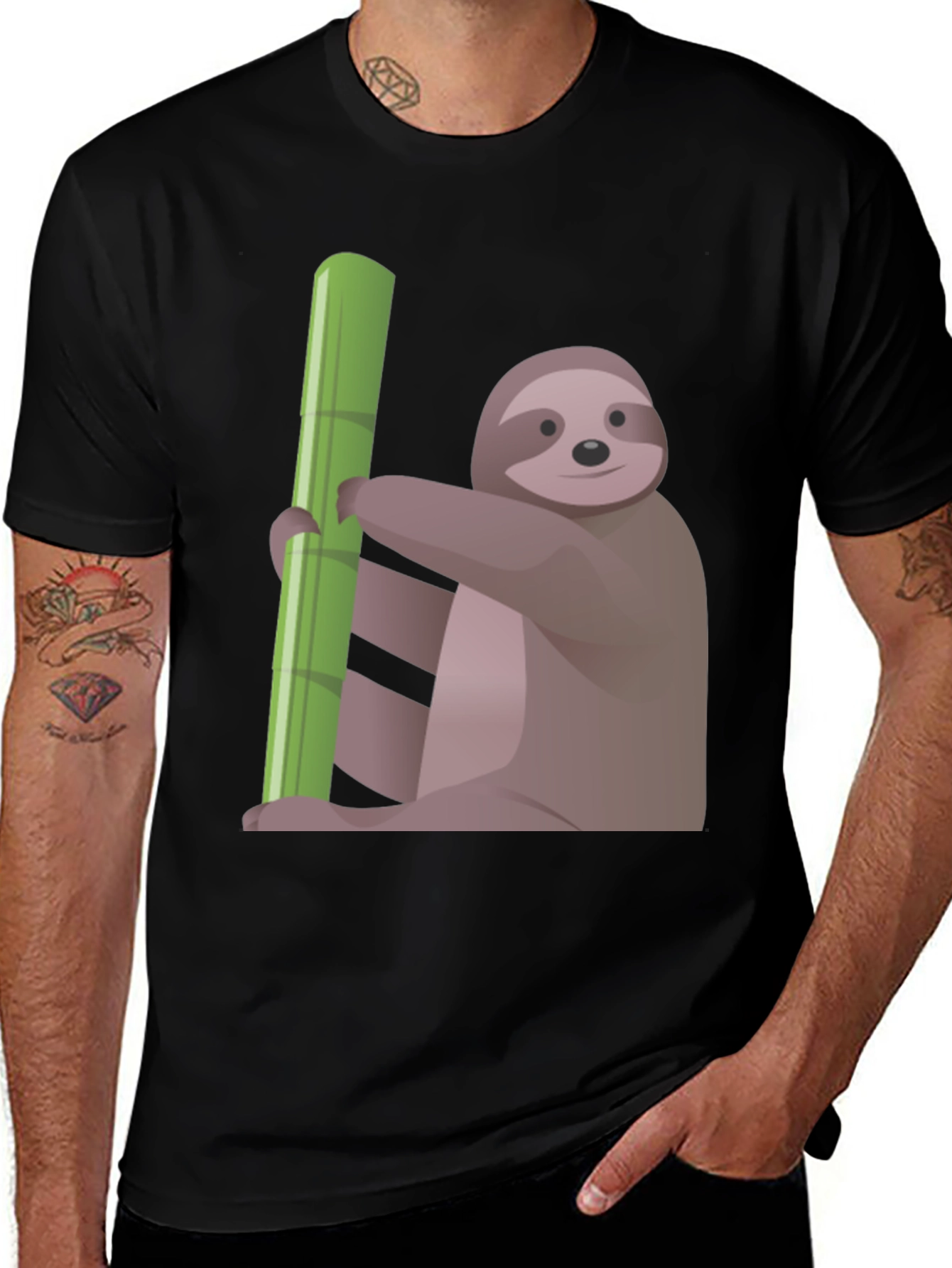 Sloth Bamboo T-Shirt - Relaxed Style