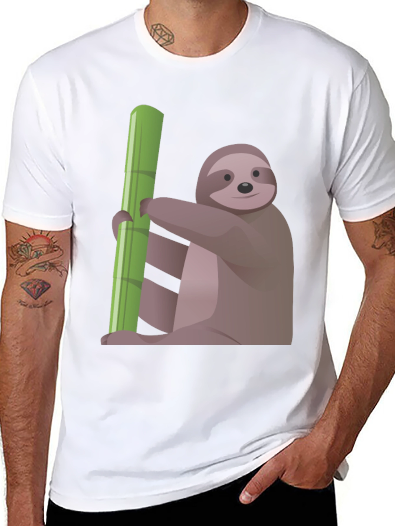 Sloth Bamboo T-Shirt - Relaxed Style
