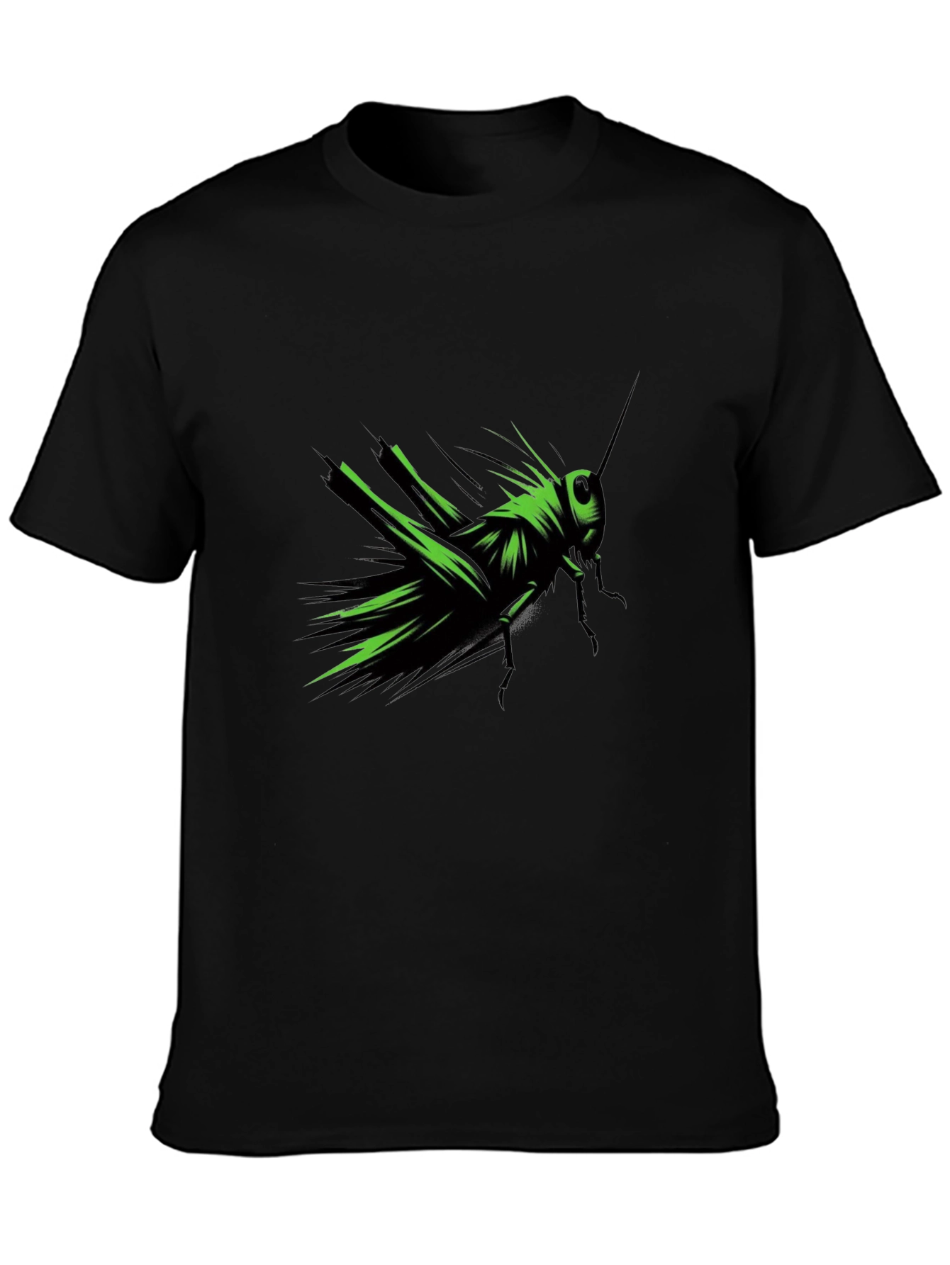 Grasshopper Graphic Black T-Shirt