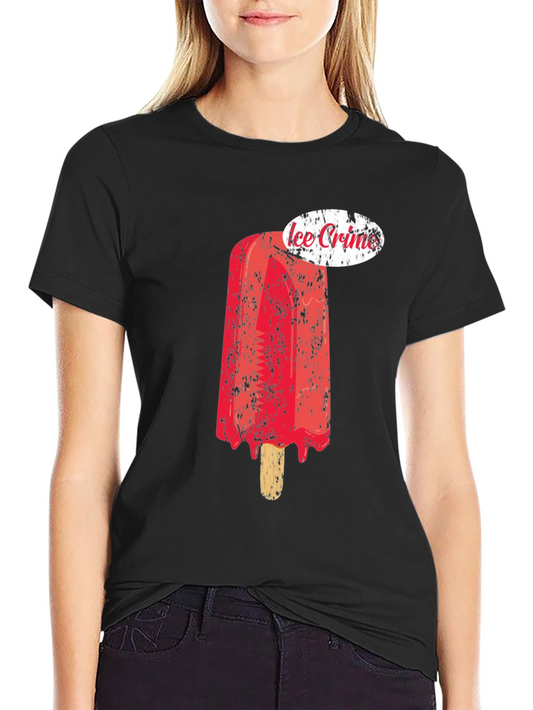 Ice Crime Graphic Tee - Cool Summer Style