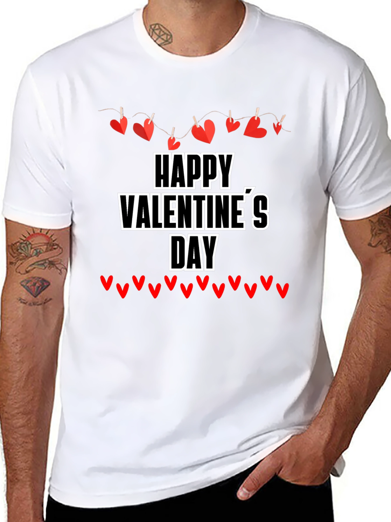 Happy Valentines Day Graphic T-Shirt