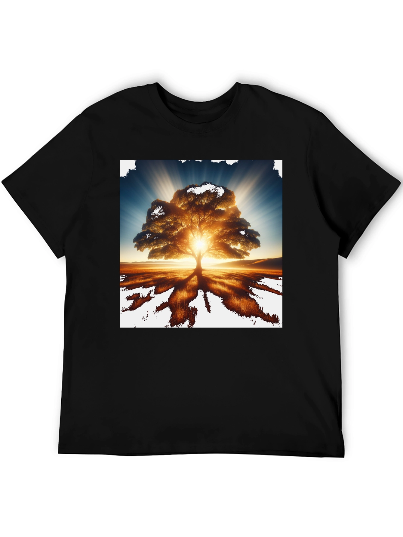 Radiant Tree Graphic Tee - Nature Inspired Design
