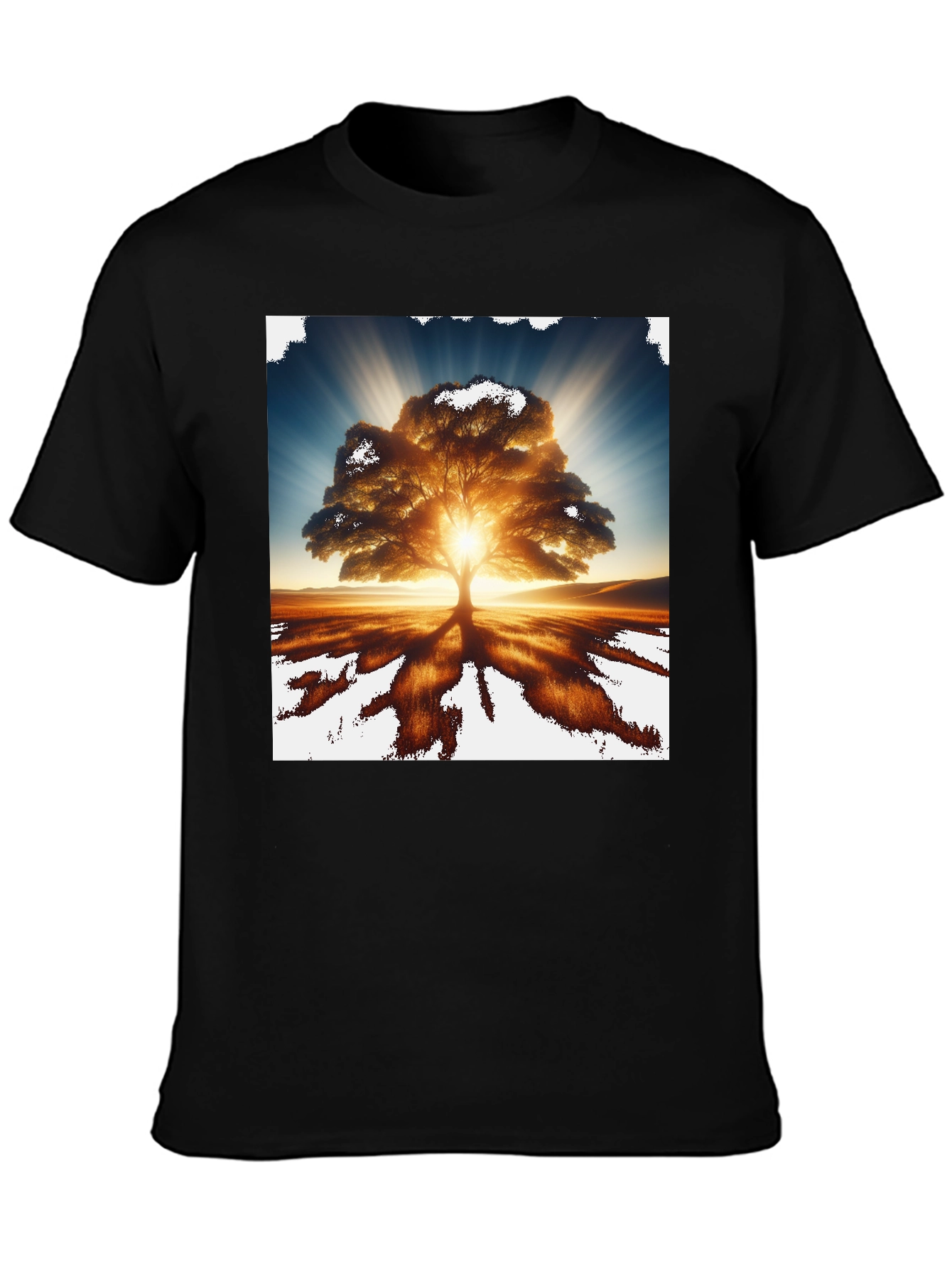 Radiant Tree Graphic Tee - Nature Inspired Design
