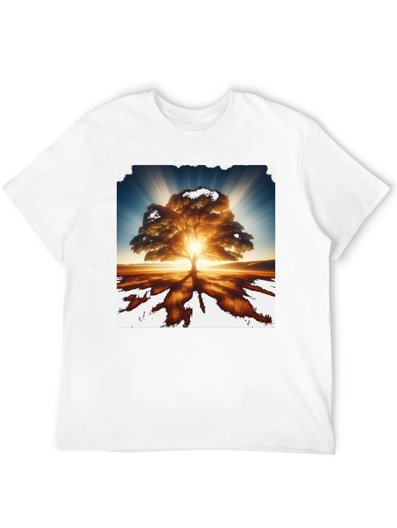 Radiant Tree Graphic Tee - Nature Inspired Design