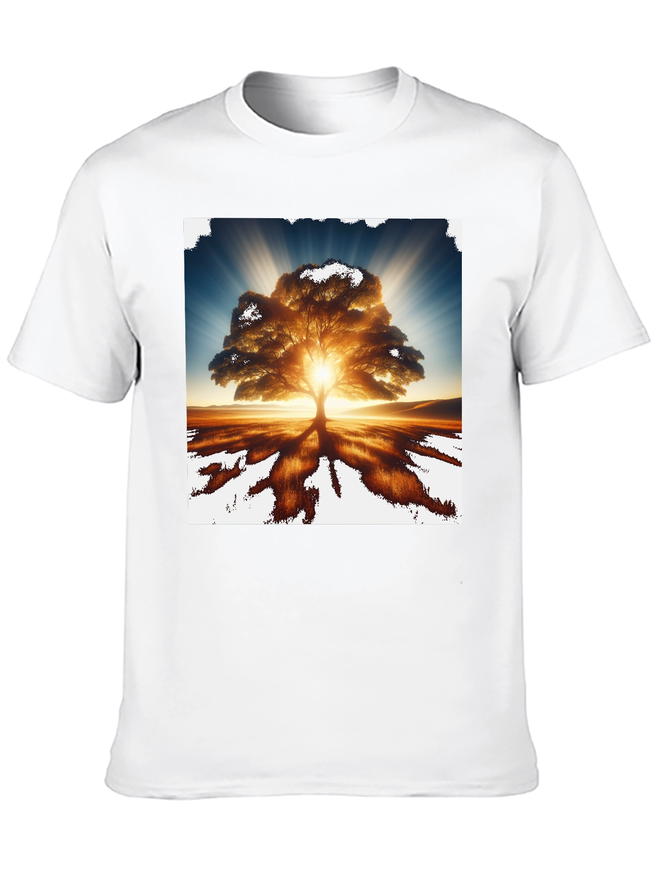 Radiant Tree Graphic Tee - Nature Inspired Design