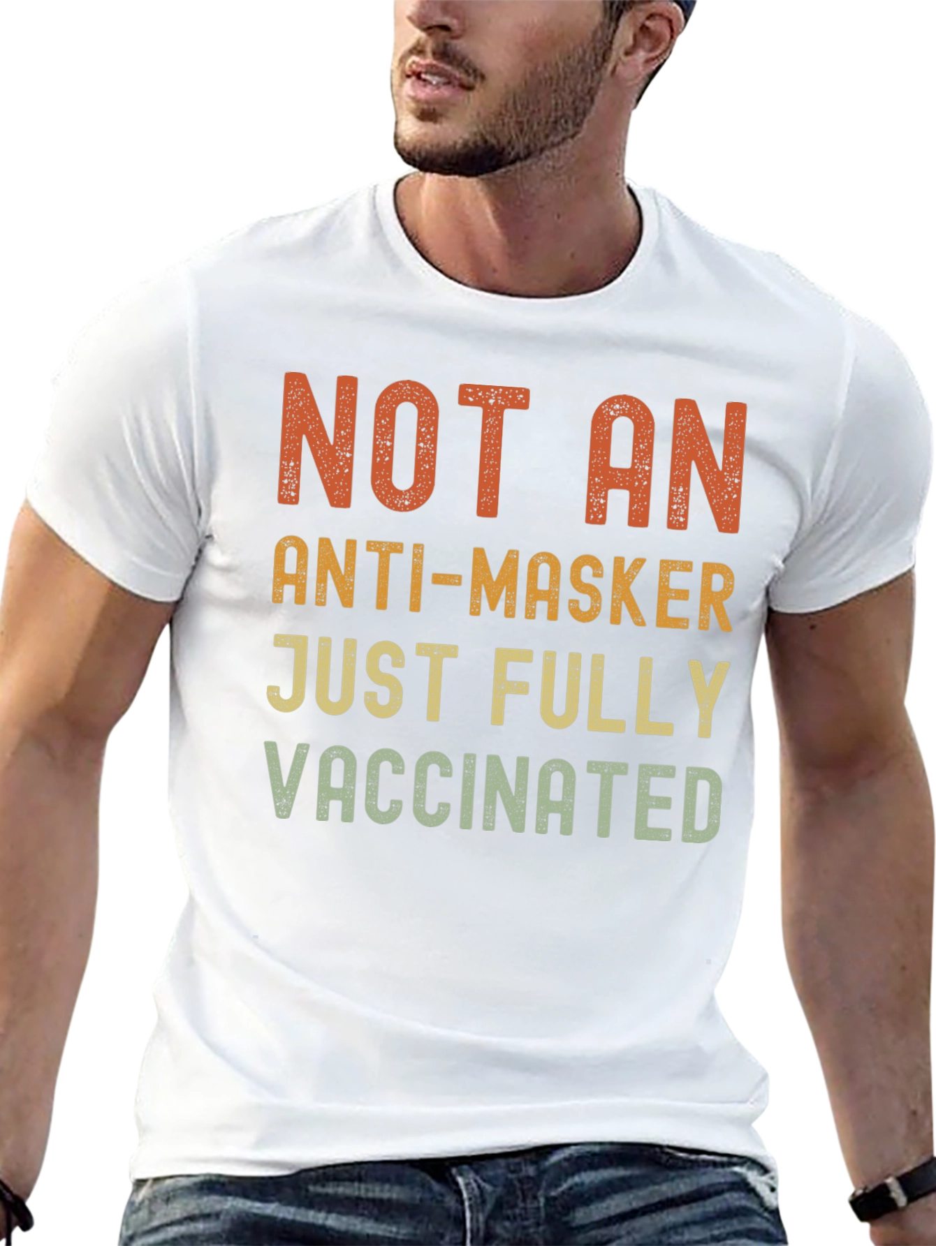 Not An Anti-Masker Vaccinated T-Shirt