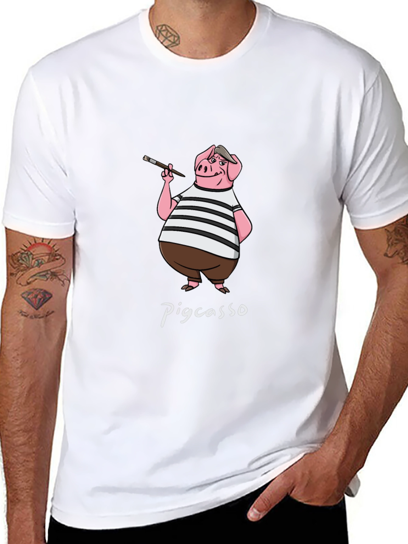 Pigcasso T-Shirt: Artistic Pig Design