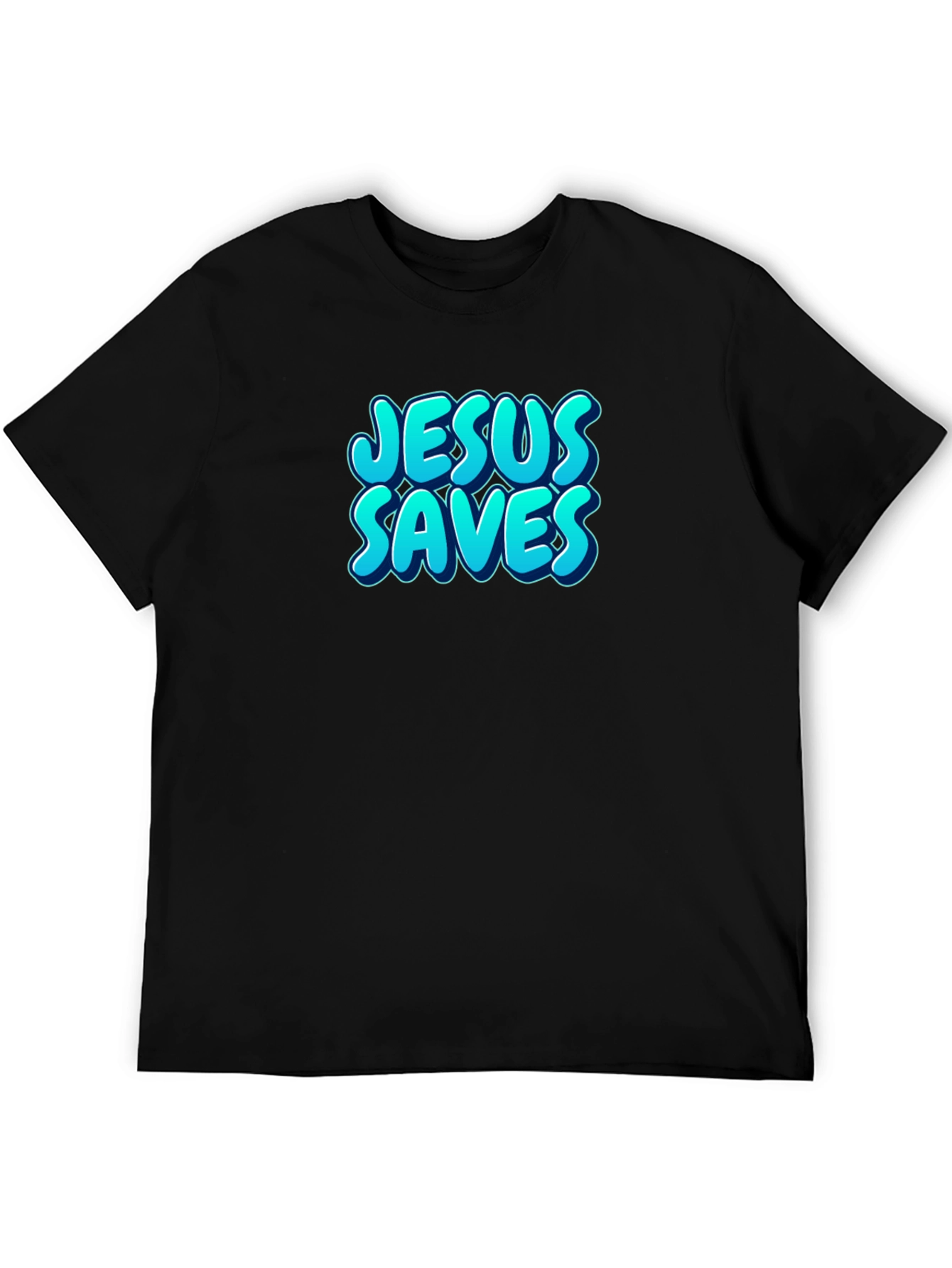 Jesus Saves Black T-Shirt