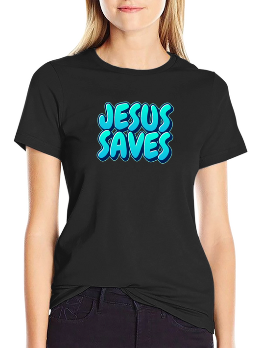 Jesus Saves Black T-Shirt