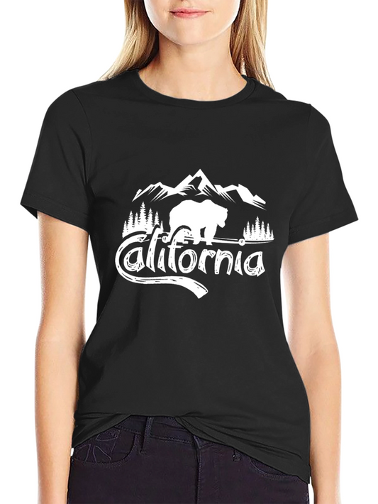 California Bear Mountain Graphic Tee - Black