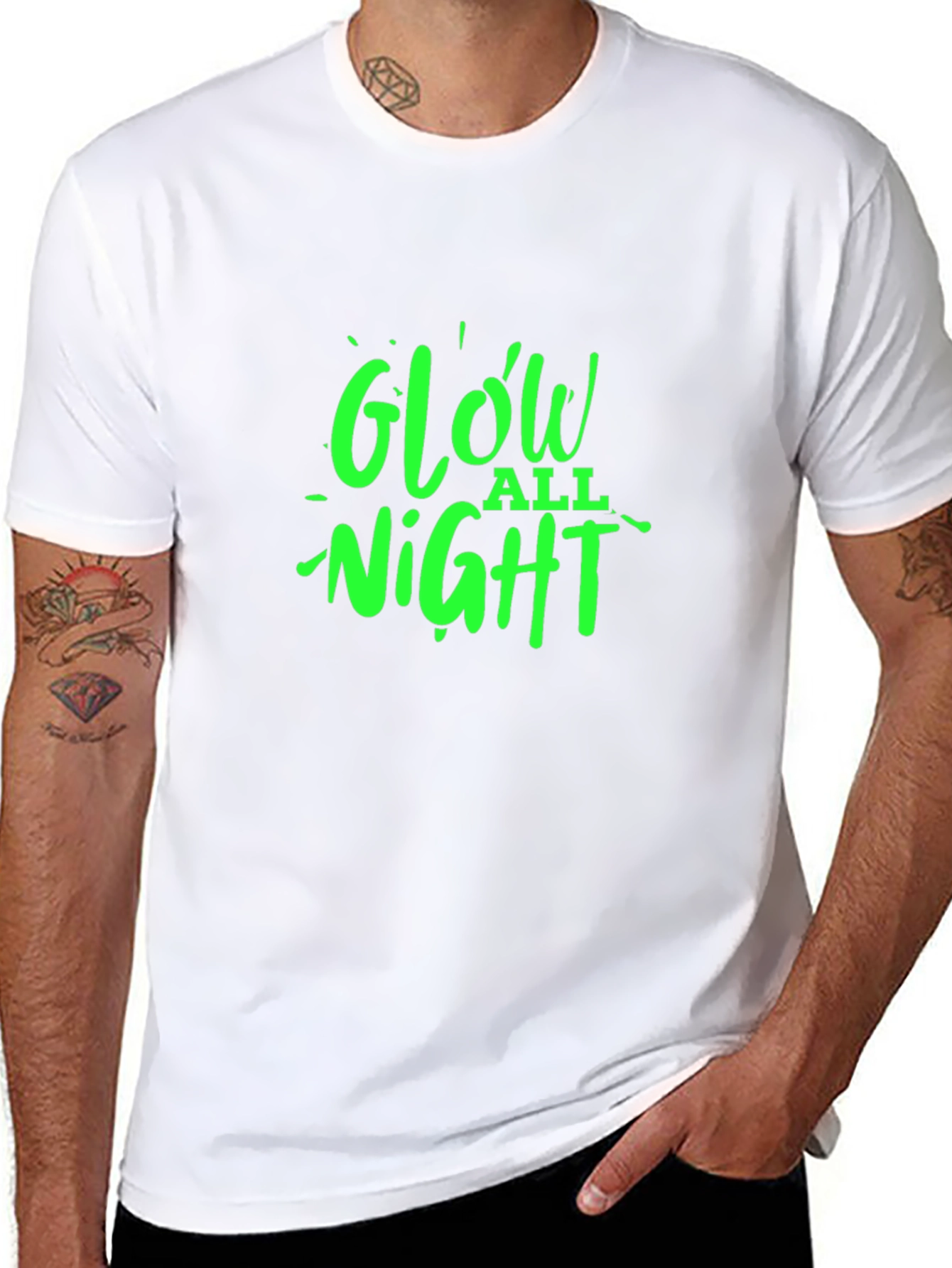 Glow All Night Graphic Tee