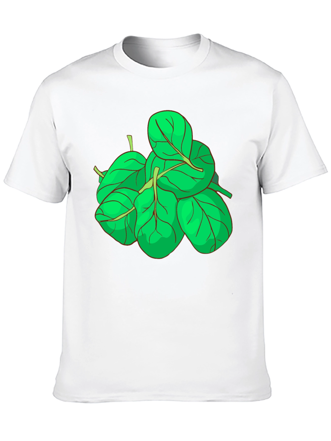 Spinach Graphic Tee - Black Cotton T-Shirt