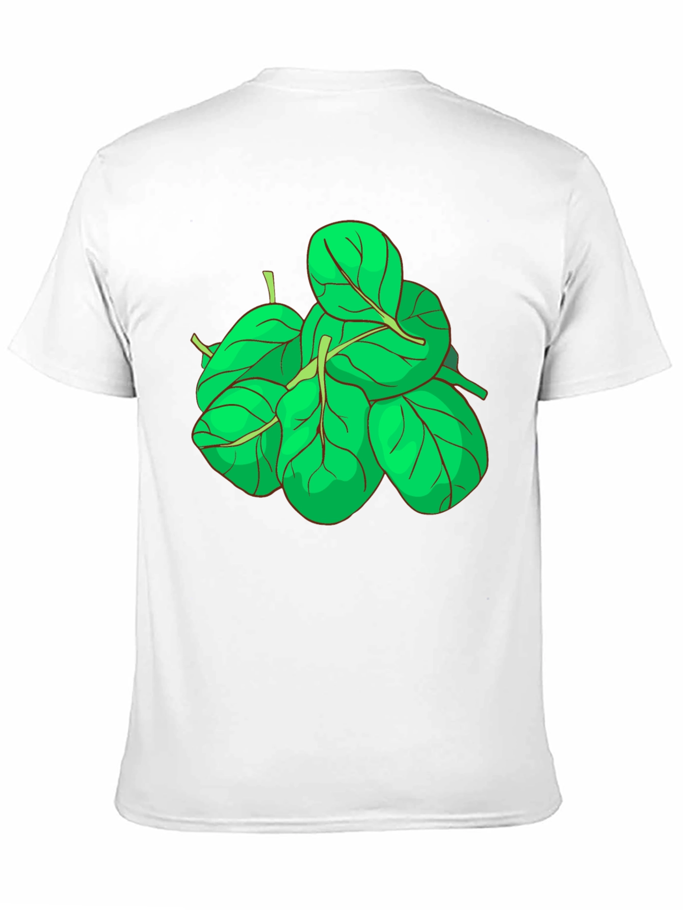 Spinach Graphic Tee - Black Cotton T-Shirt