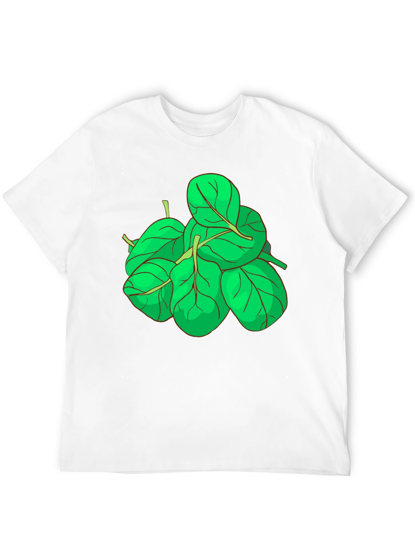 Spinach Graphic Tee - Black Cotton T-Shirt