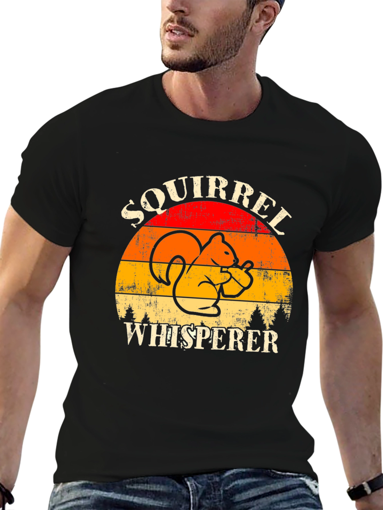 Squirrel Whisperer Graphic Tee - Retro Style