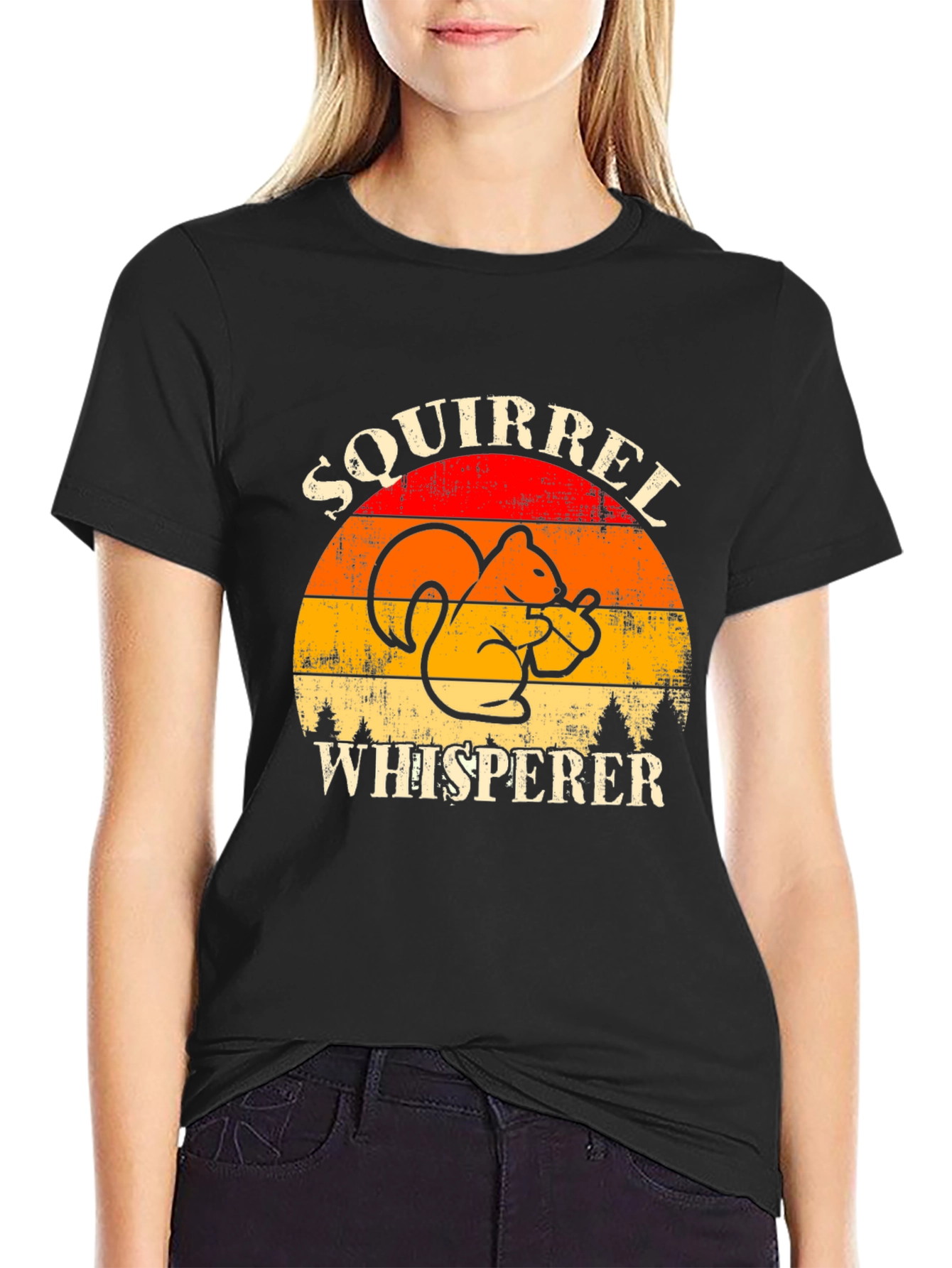 Squirrel Whisperer Graphic Tee - Retro Style