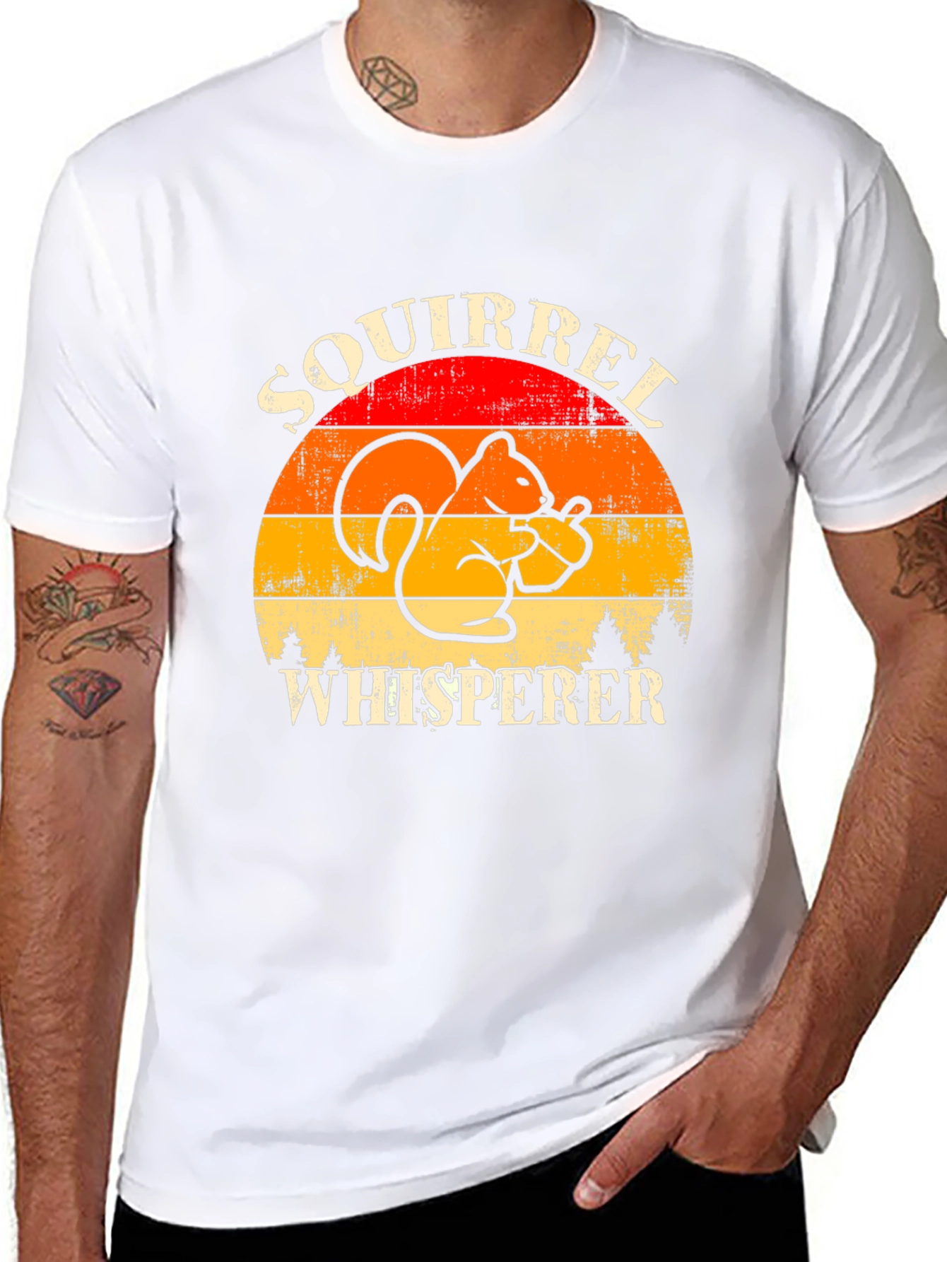 Squirrel Whisperer Graphic Tee - Retro Style