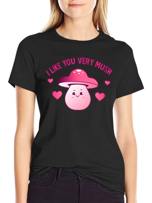 Cute Mushroom Valentines Day Graphic Tee