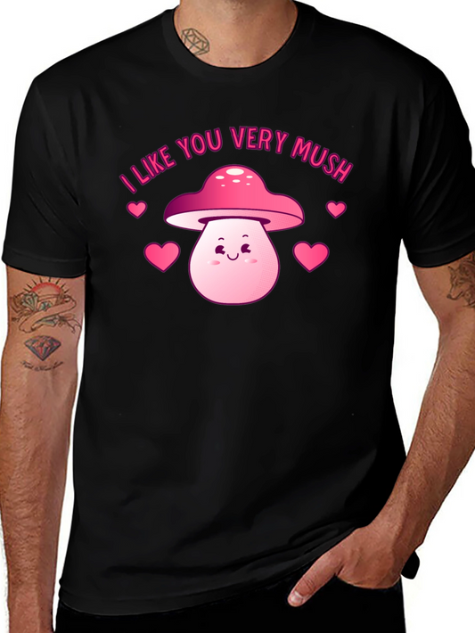 Cute Mushroom Valentines Day Graphic Tee