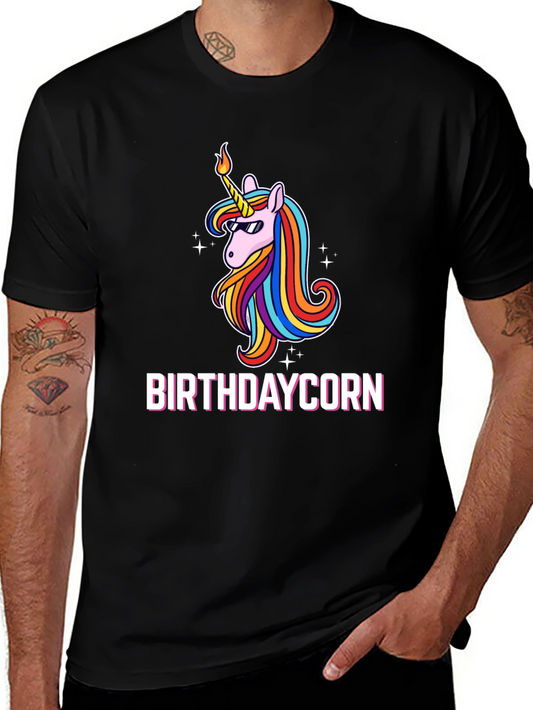Birthdaycorn T-Shirt - Unicorn Birthday Party Tee