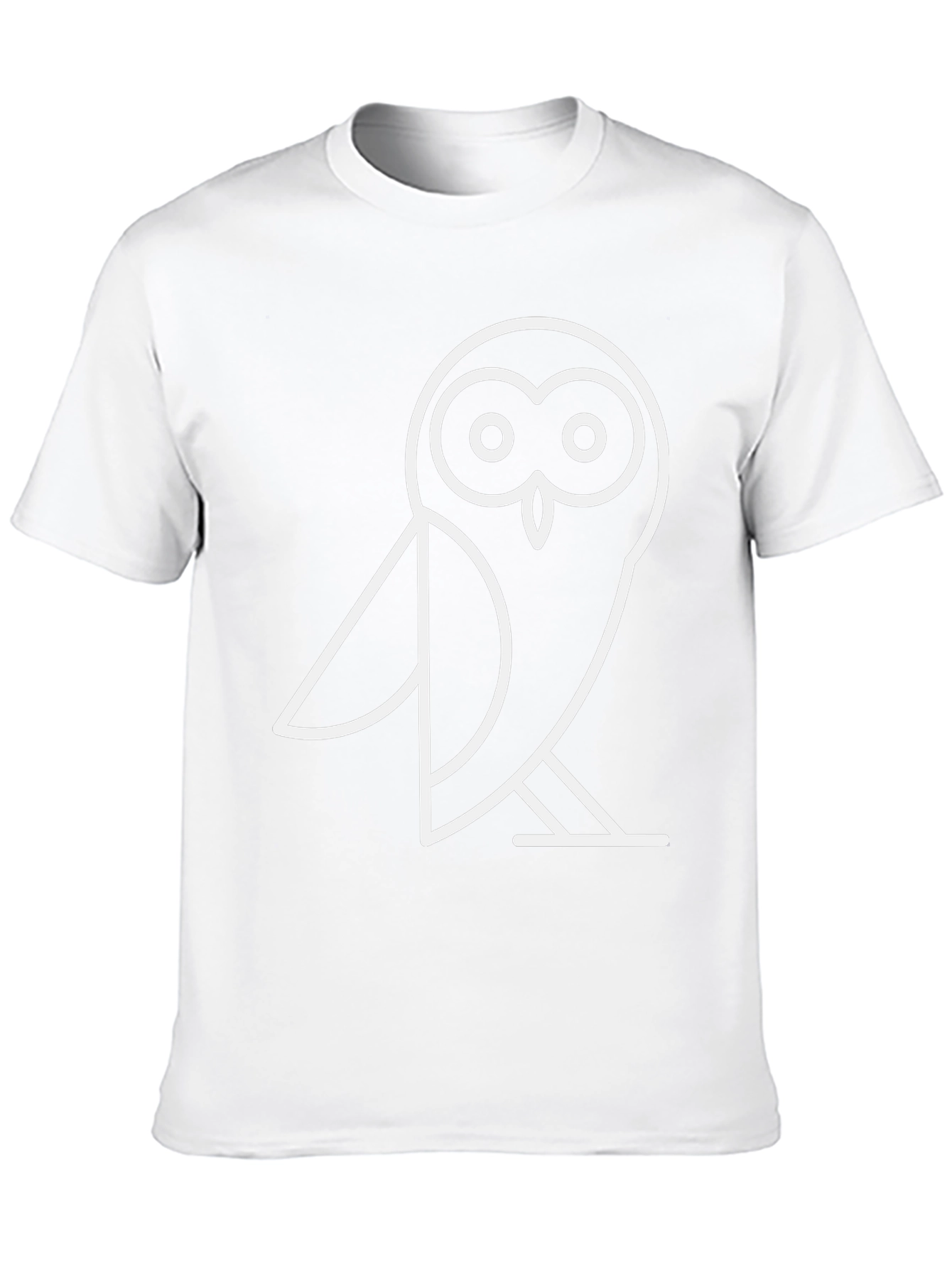 Modern Owl Graphic Tee - Black