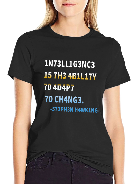 Intelligence T-Shirt - Stephen Hawking Inspired Design